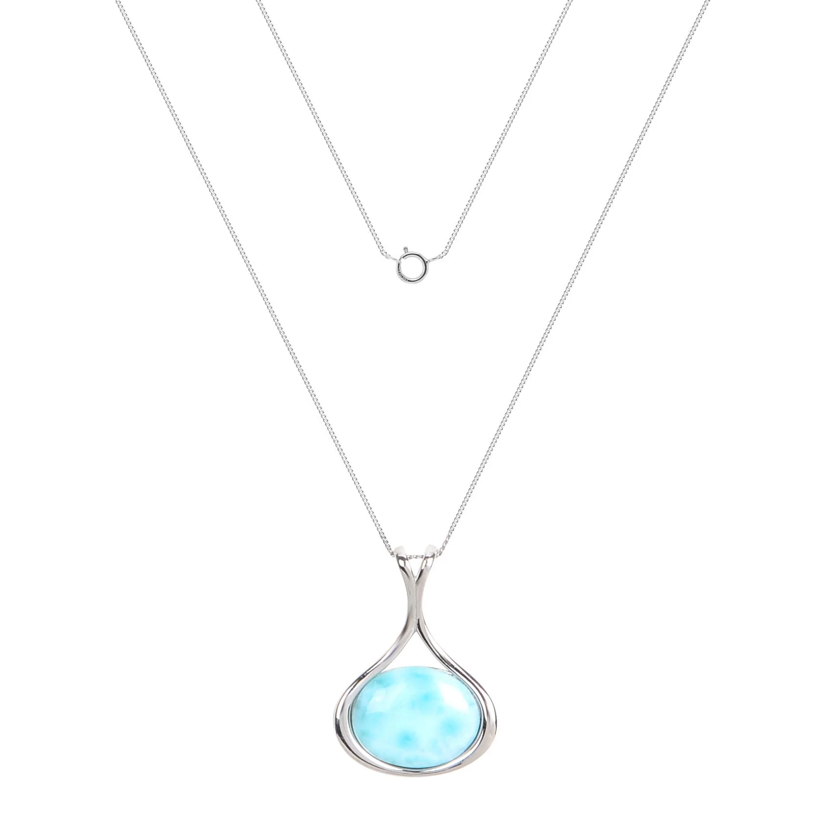 Larimar Mermaid Necklace - Image 4