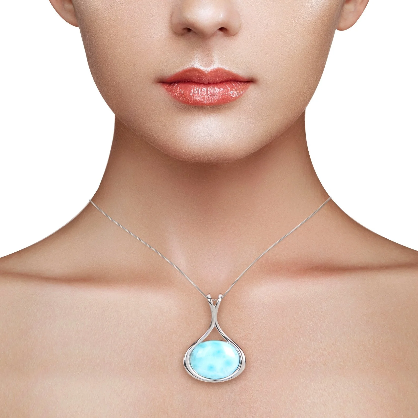 Larimar Mermaid Necklace - Image 5