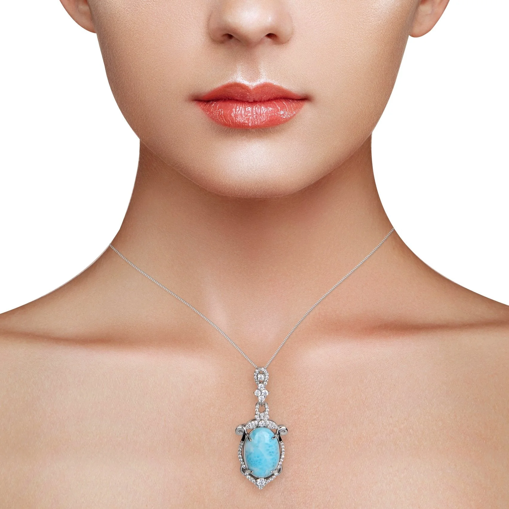 Larimar Mythos Necklace - Image 2
