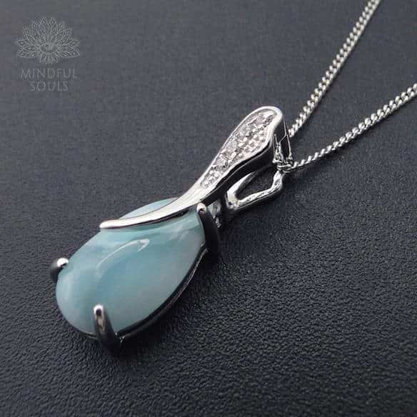 Larimar Water Drop Pendant - Image 5