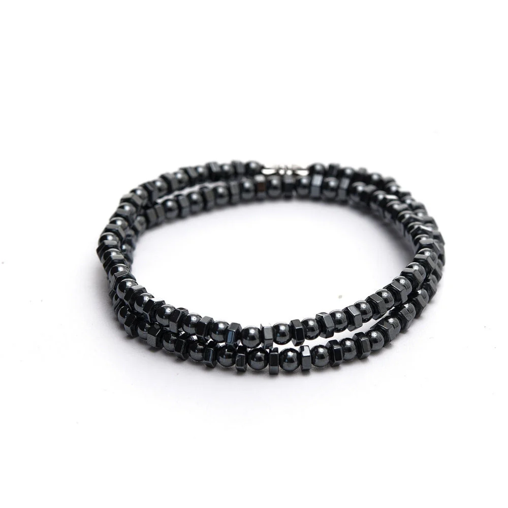 Magnetic Hematite Beaded Energy Necklace - Image 5