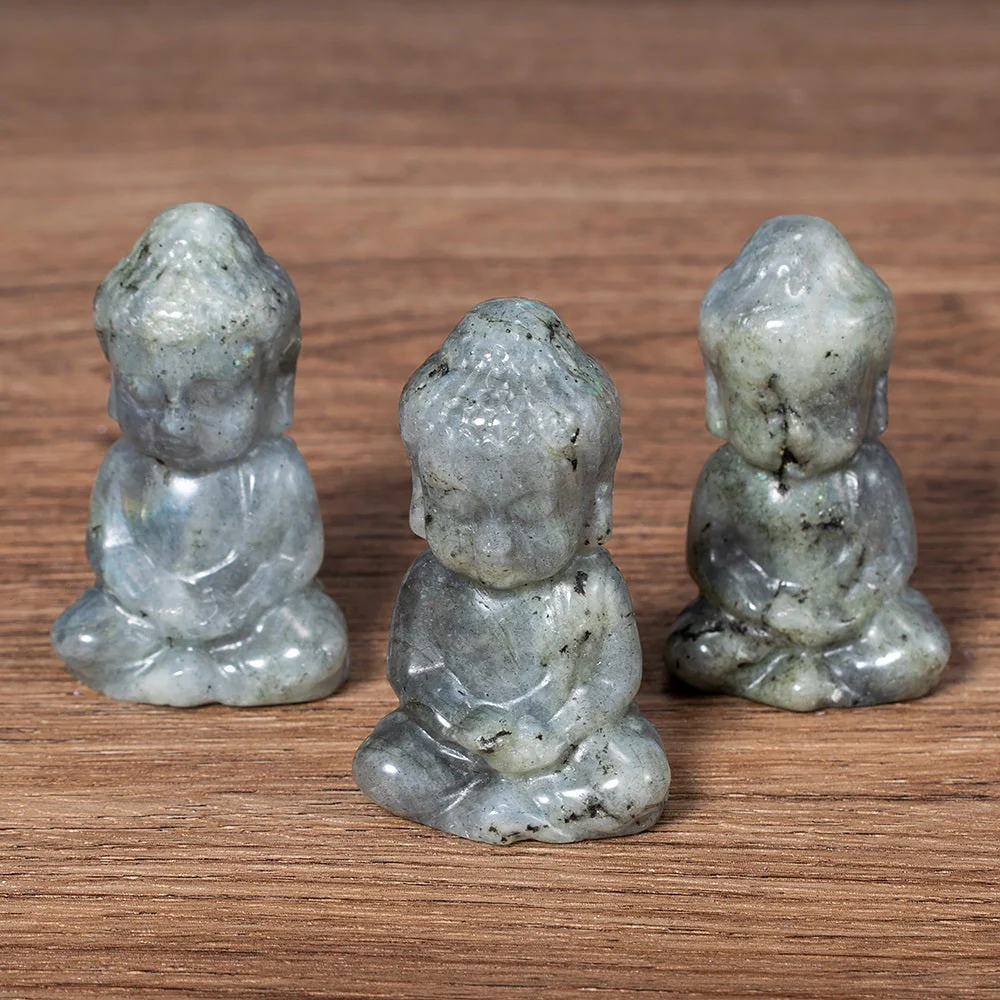 Meditating Buddha Crystal Figurine - Image 6