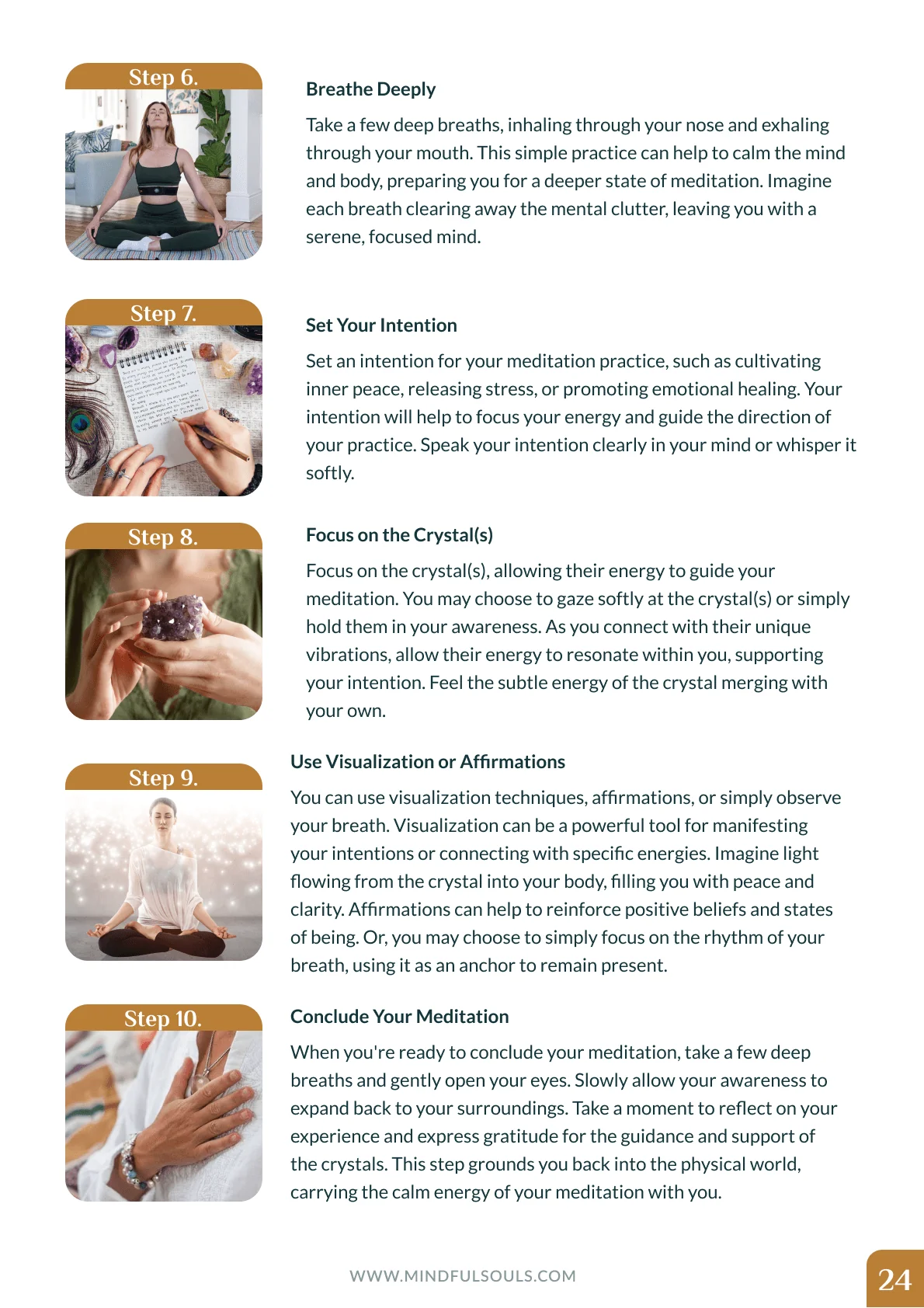 Meditation with Crystals: Printable Guide & Workbook - Image 11