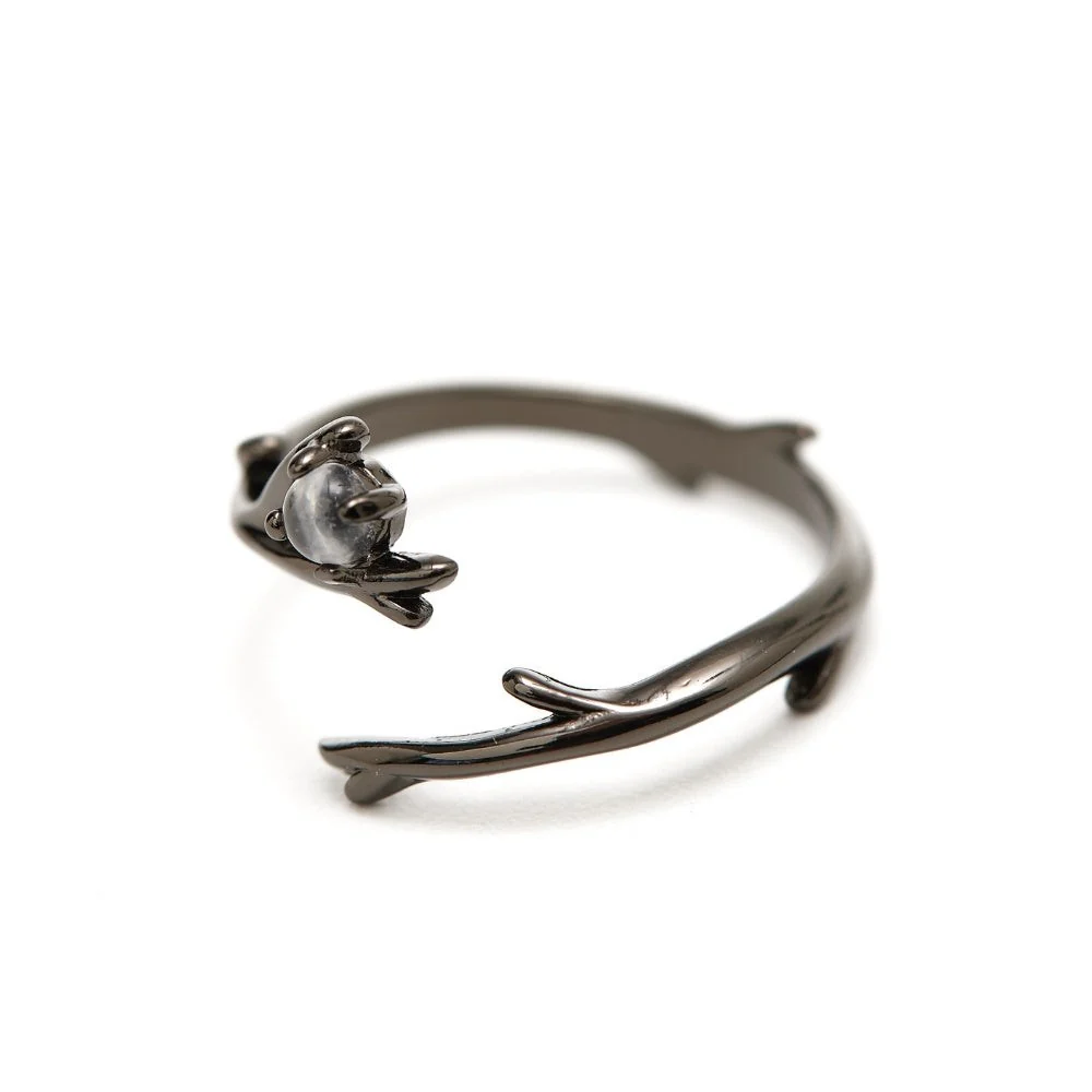 Moonstone Magical Forest Crystal Ring - Image 4