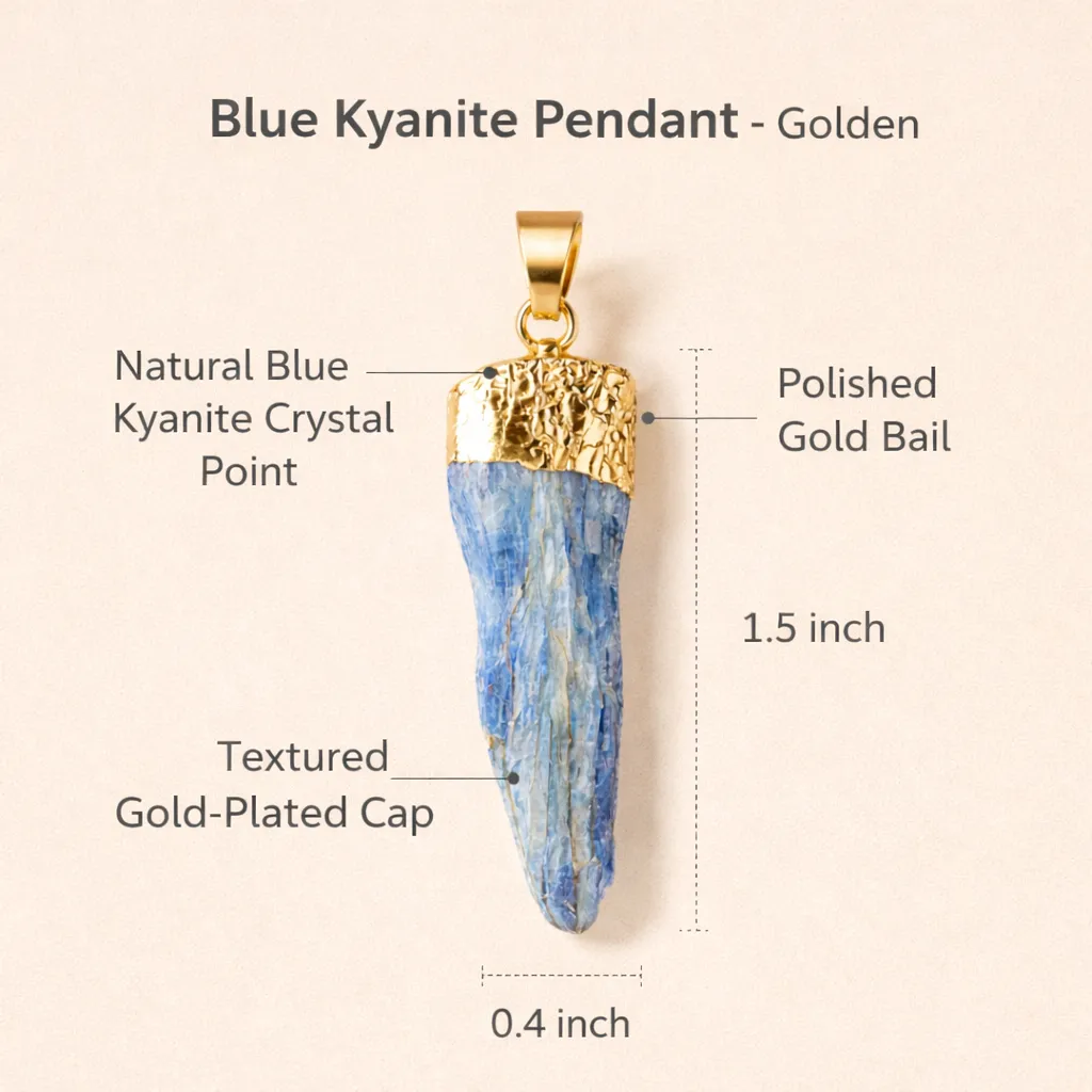 Mystical Blue Kyanite Pendant — Align, Express & Inspire - Image 4