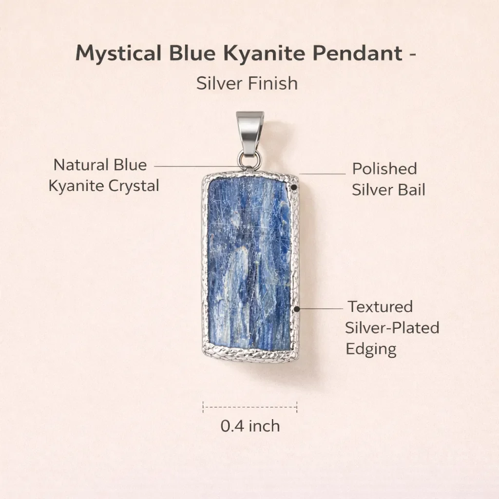 Mystical Blue Kyanite Pendant — Align, Express & Inspire - Image 8