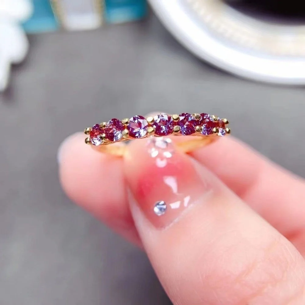 Natural Alexandrite Crystal Ring - Image 3