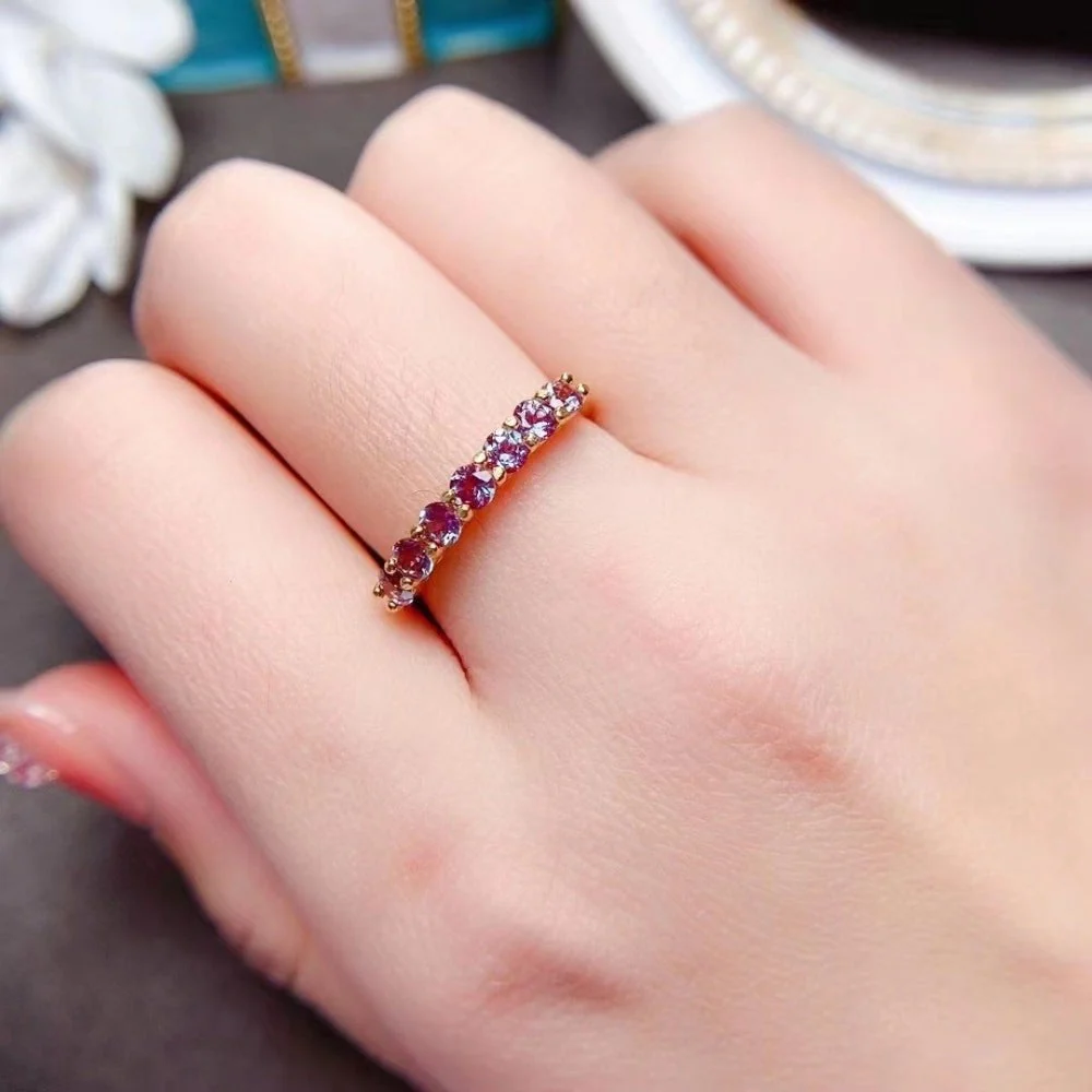 Natural Alexandrite Crystal Ring - Image 4
