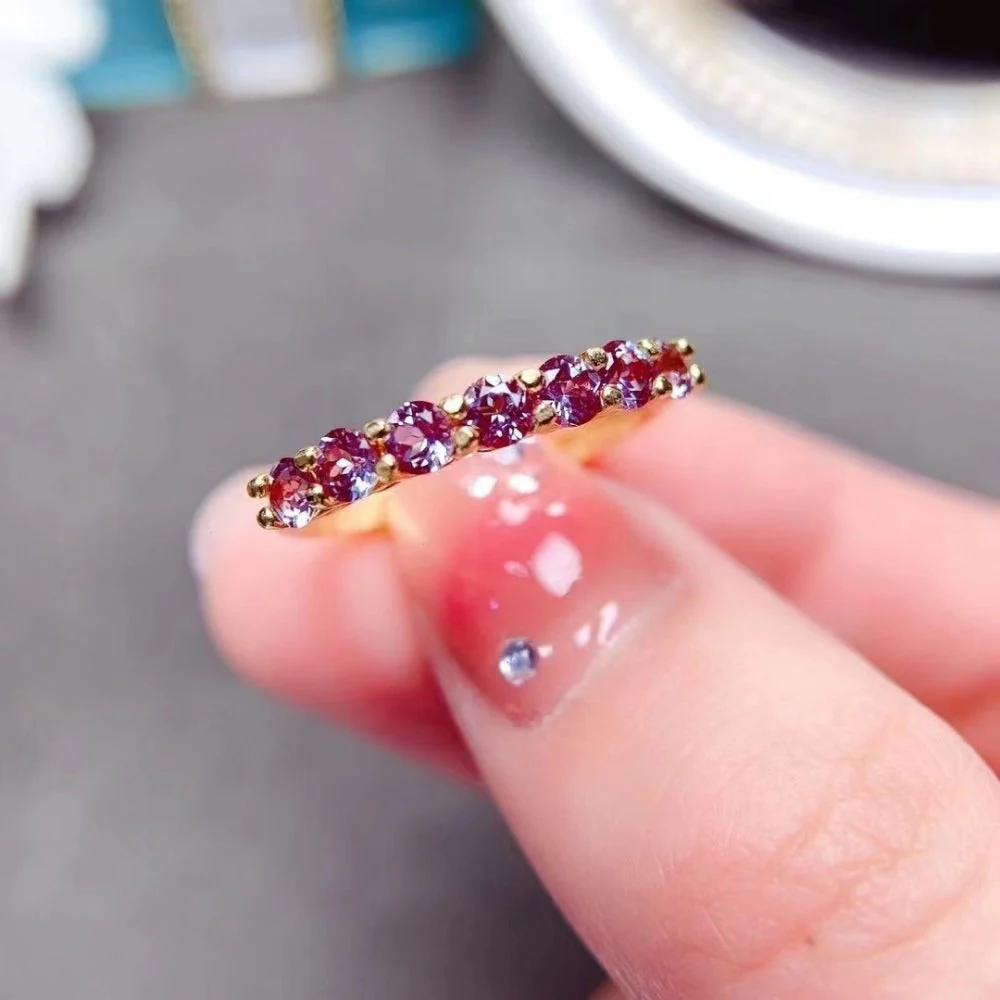 Natural Alexandrite Crystal Ring - Image 5