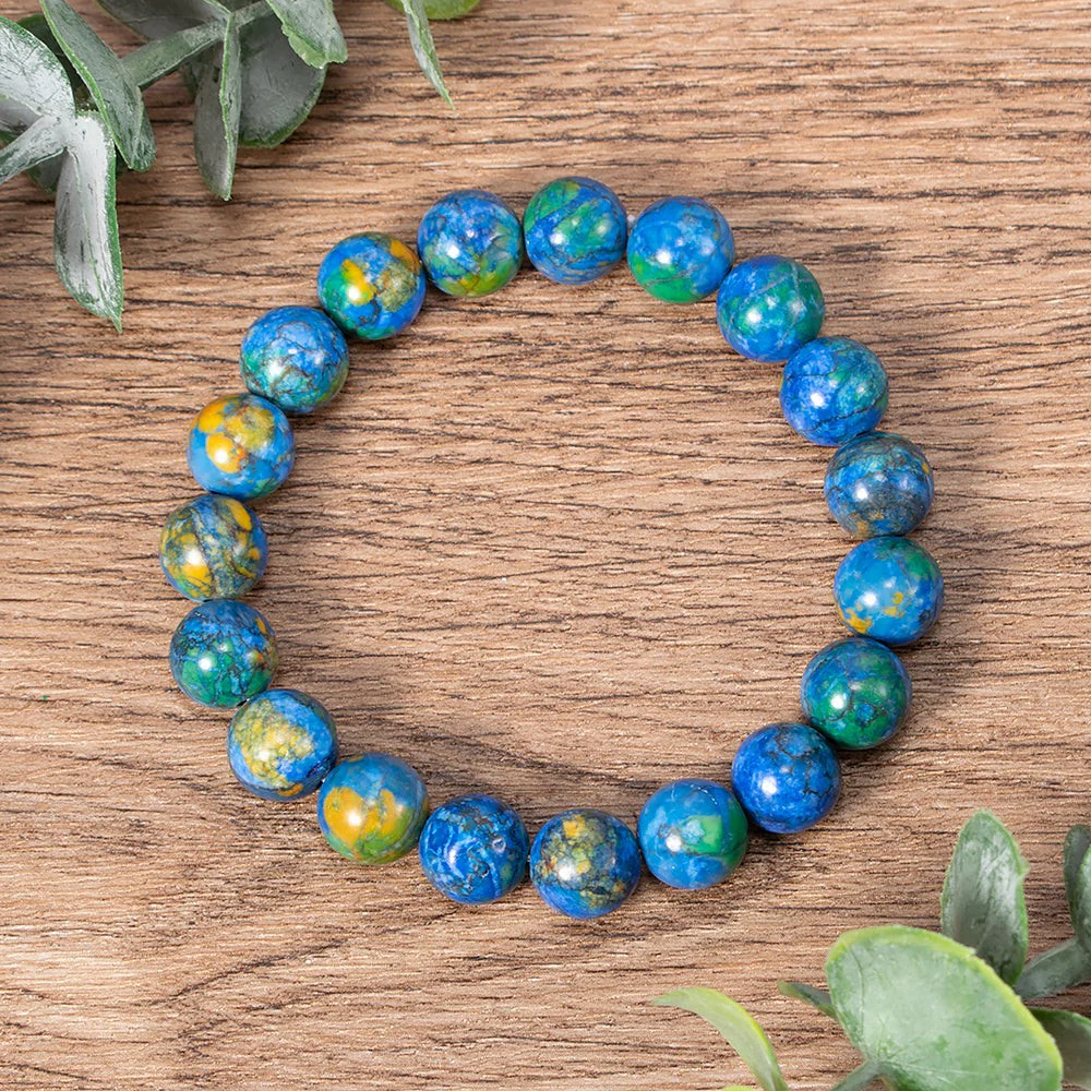 Natural Azurite Bead Bracelet - Image 3