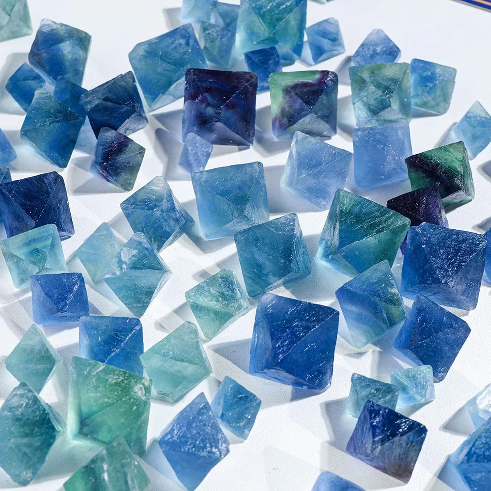 Natural Blue Fluorite Stones - Image 3