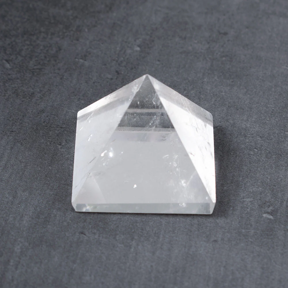 Natural Crystal Clear Quartz Pyramid - Image 3