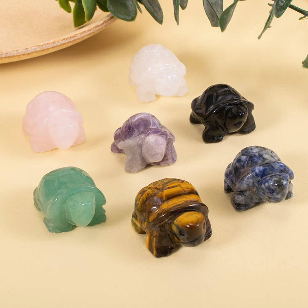 Natural Crystal Turtle Figurine - Image 3