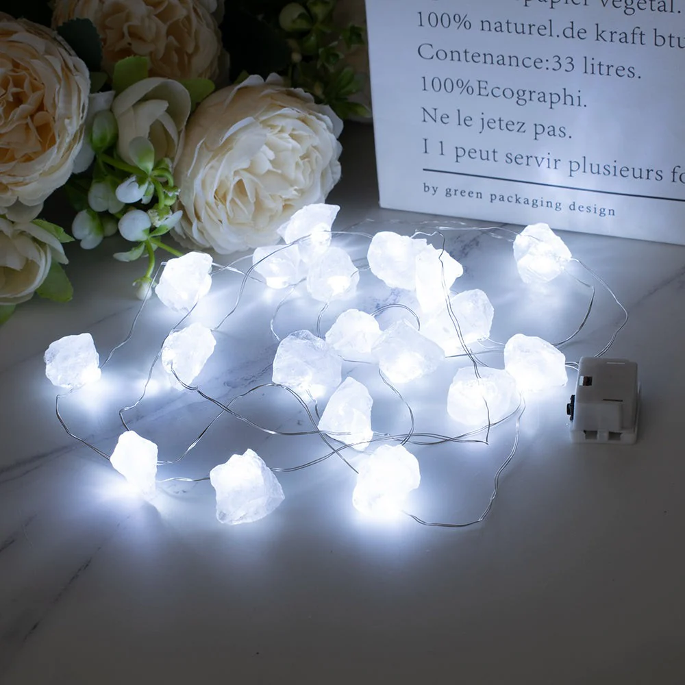 Natural Gemstone Festive String Light Decoration - Image 7