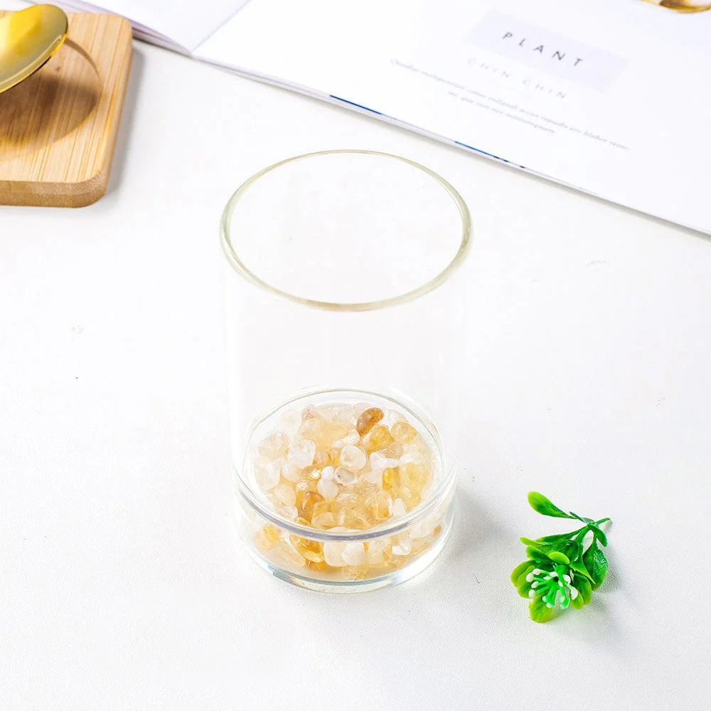 Natural Gemstone Glass Water Cup - Image 11
