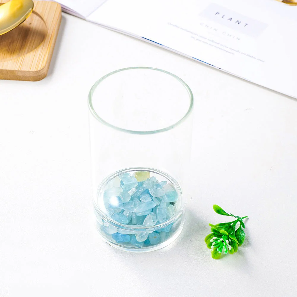 Natural Gemstone Glass Water Cup - Image 9