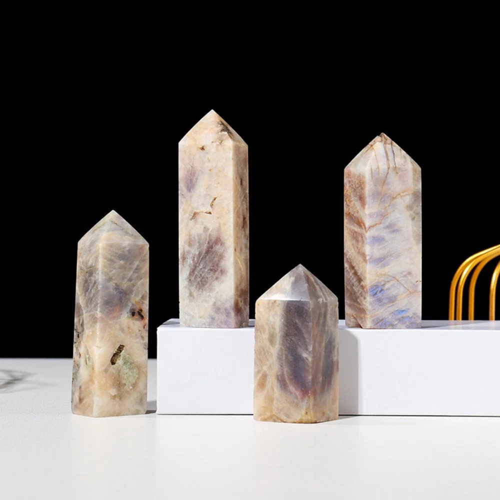 Natural Moonstone Crystal Tower - Image 3