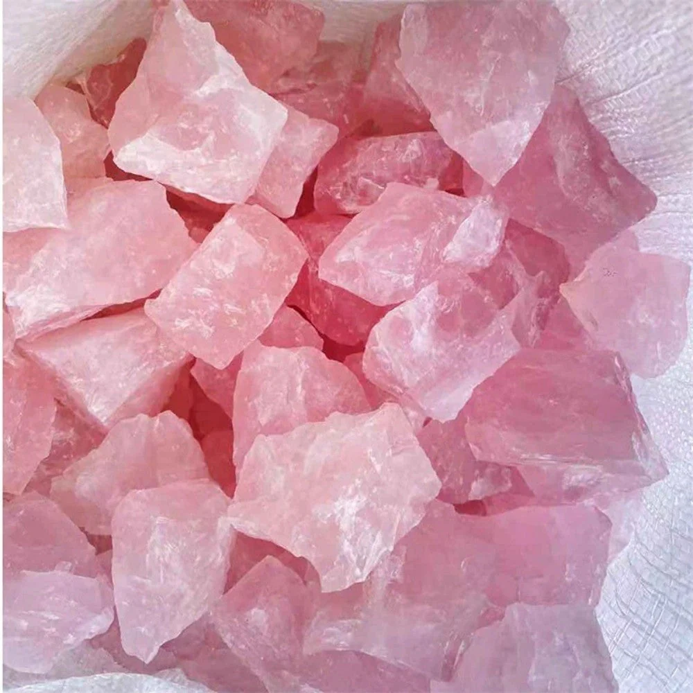 Natural Pink Rose Quartz Crystals - Image 2