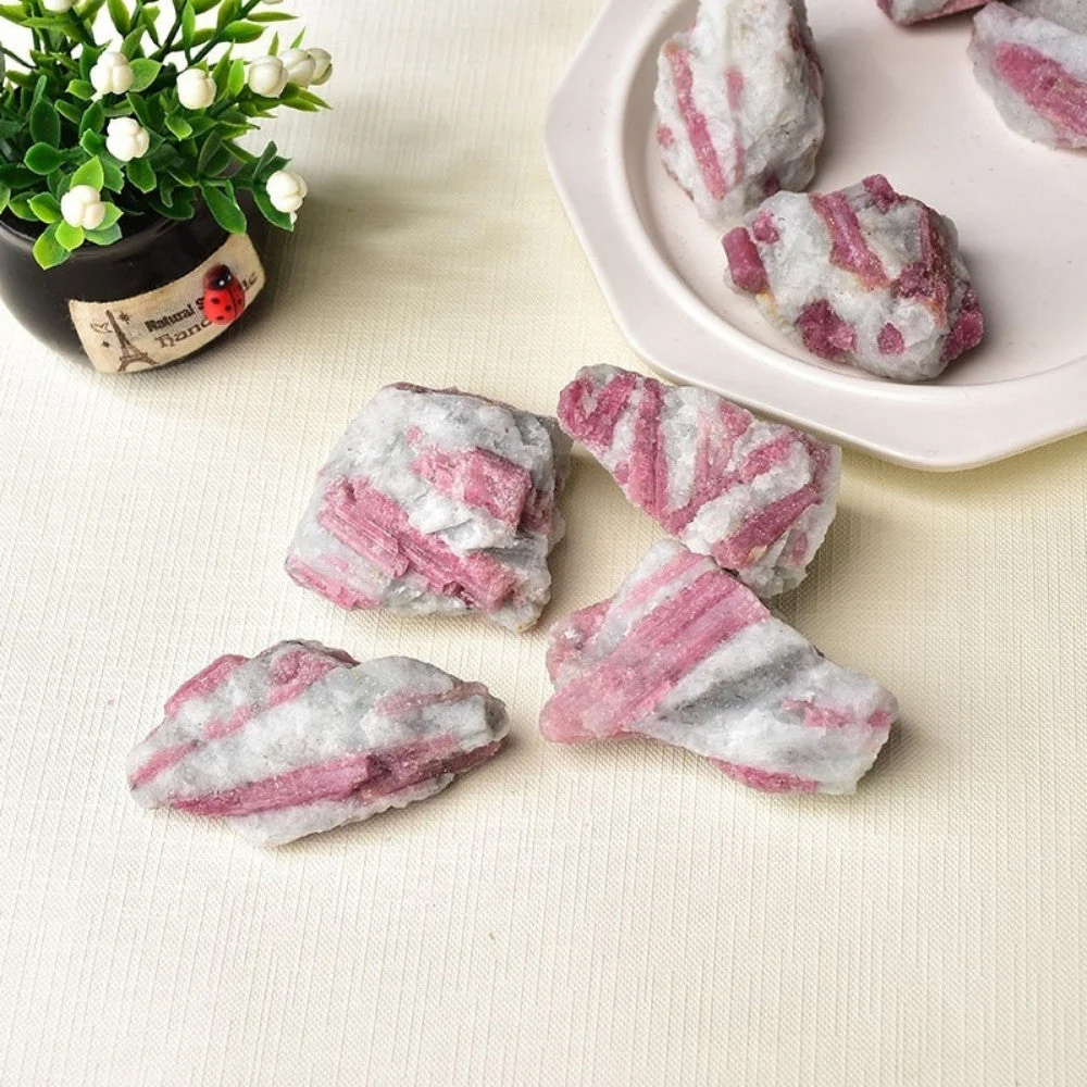 Natural Pink Tourmaline Stones - Image 2