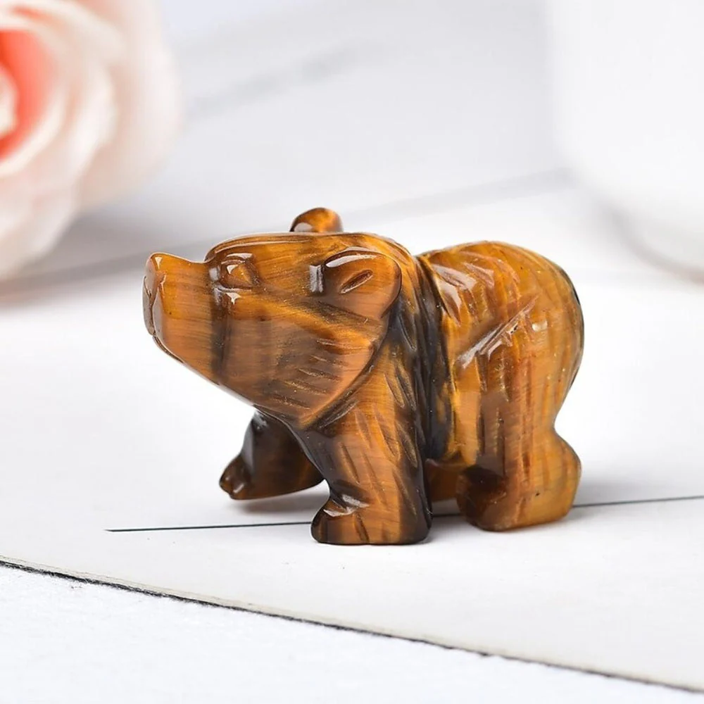 Natural Stone Bear Figurine - Image 12