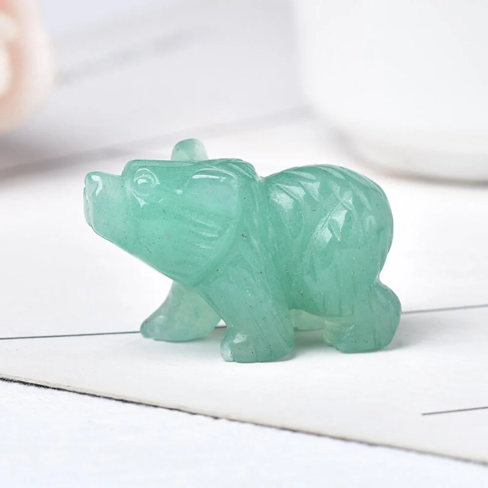 Natural Stone Bear Figurine - Image 8