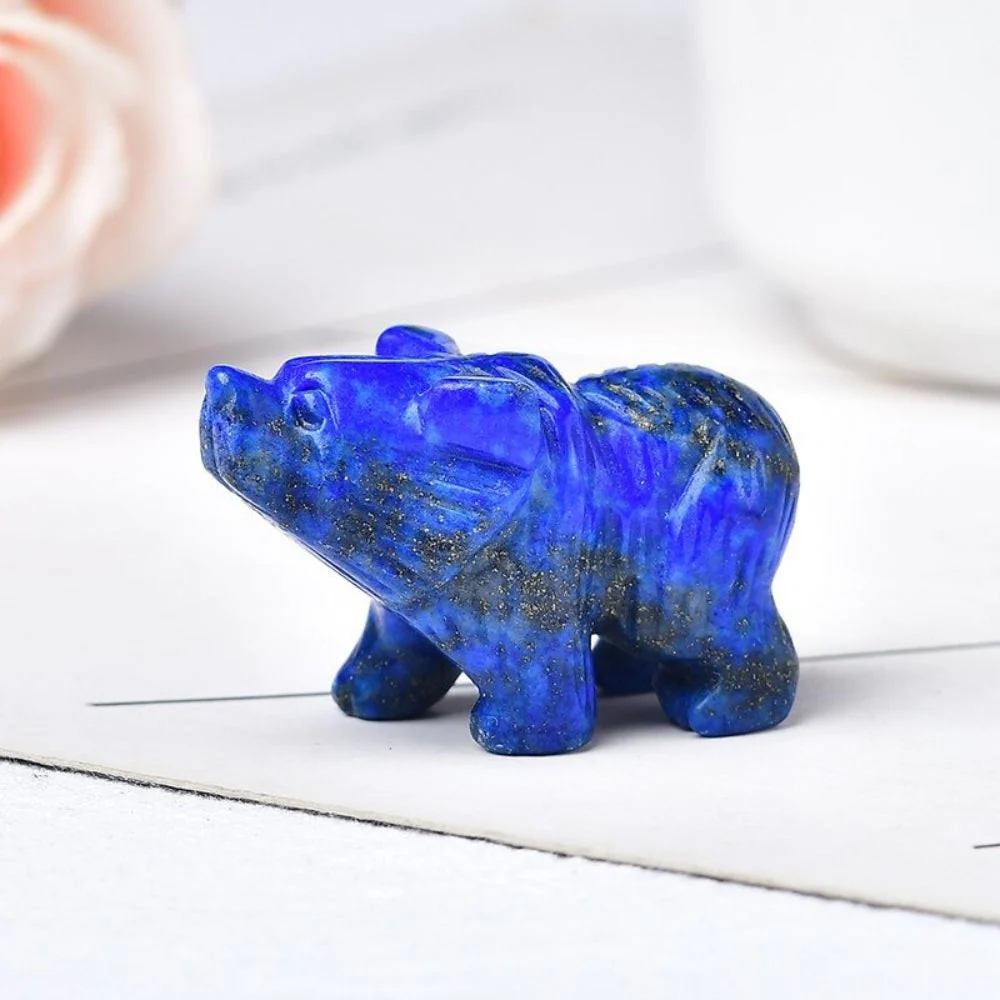 Natural Stone Bear Figurine - Image 9