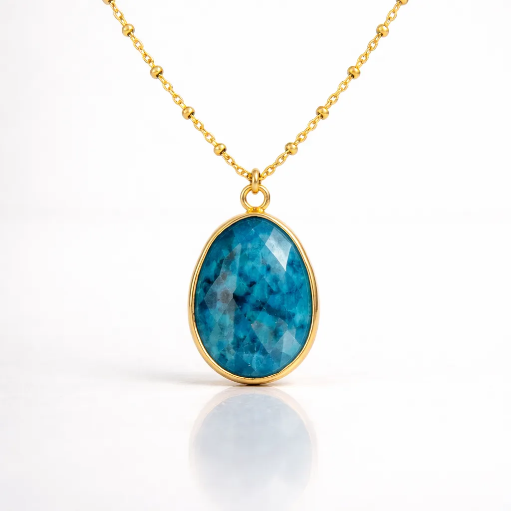 Natural Stone Wrapped Faceted Water Drop Pendant β Capture the Essence of Healing Energy - Image 10