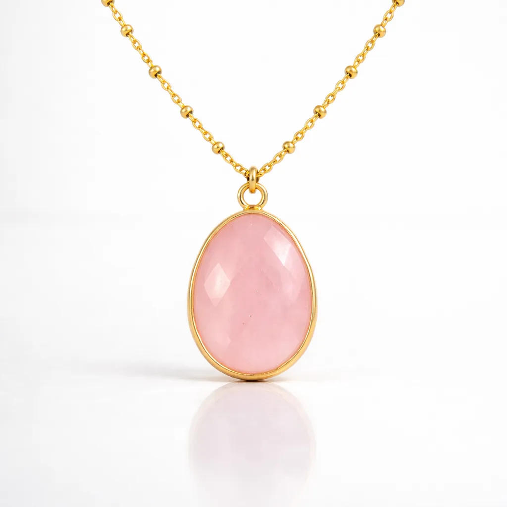 Natural Stone Wrapped Faceted Water Drop Pendant β Capture the Essence of Healing Energy - Image 7