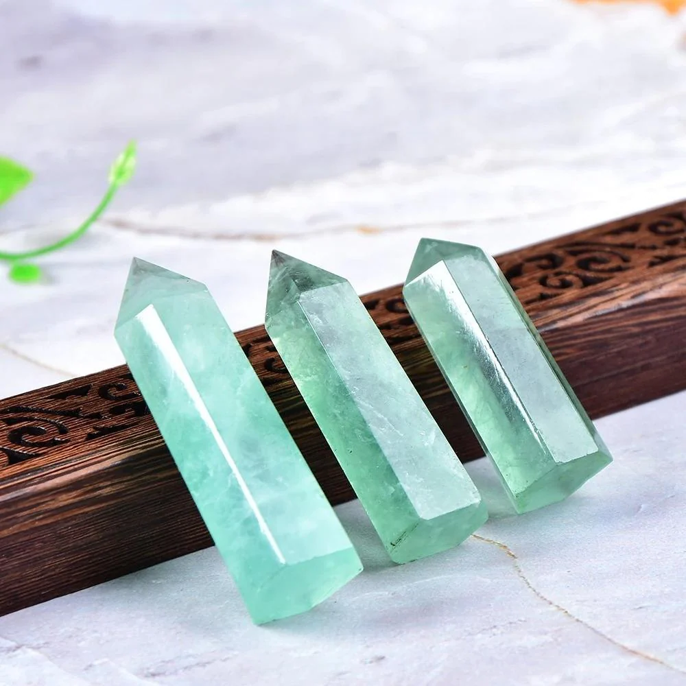 Obelisk Green Fluorite Crystal Wand - Image 5