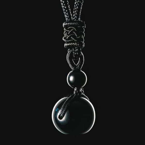 Obsidian Stone Necklace - Image 6