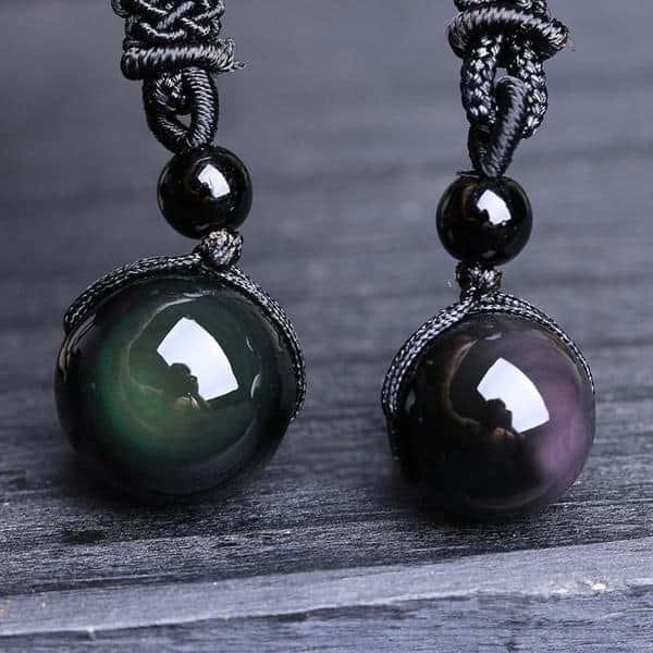 Obsidian Stone Necklace - Image 8
