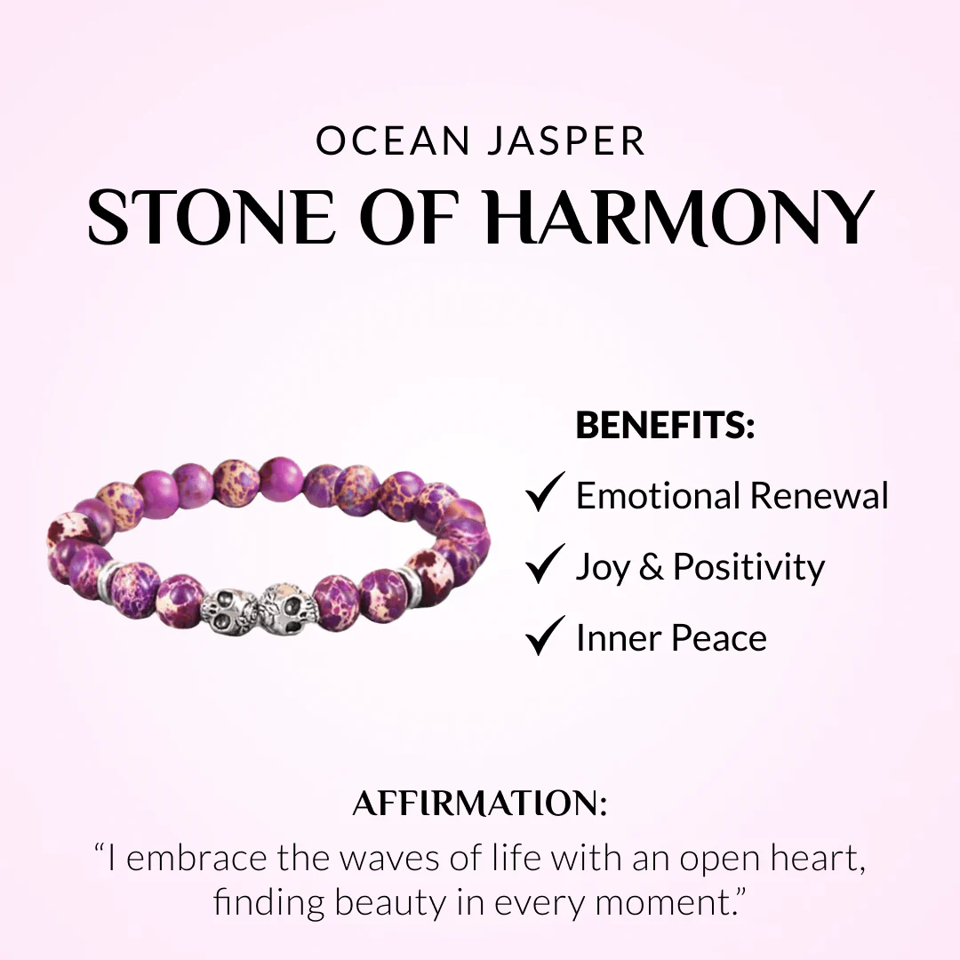 Ocean Jasper Skull Bracelets - Image 2