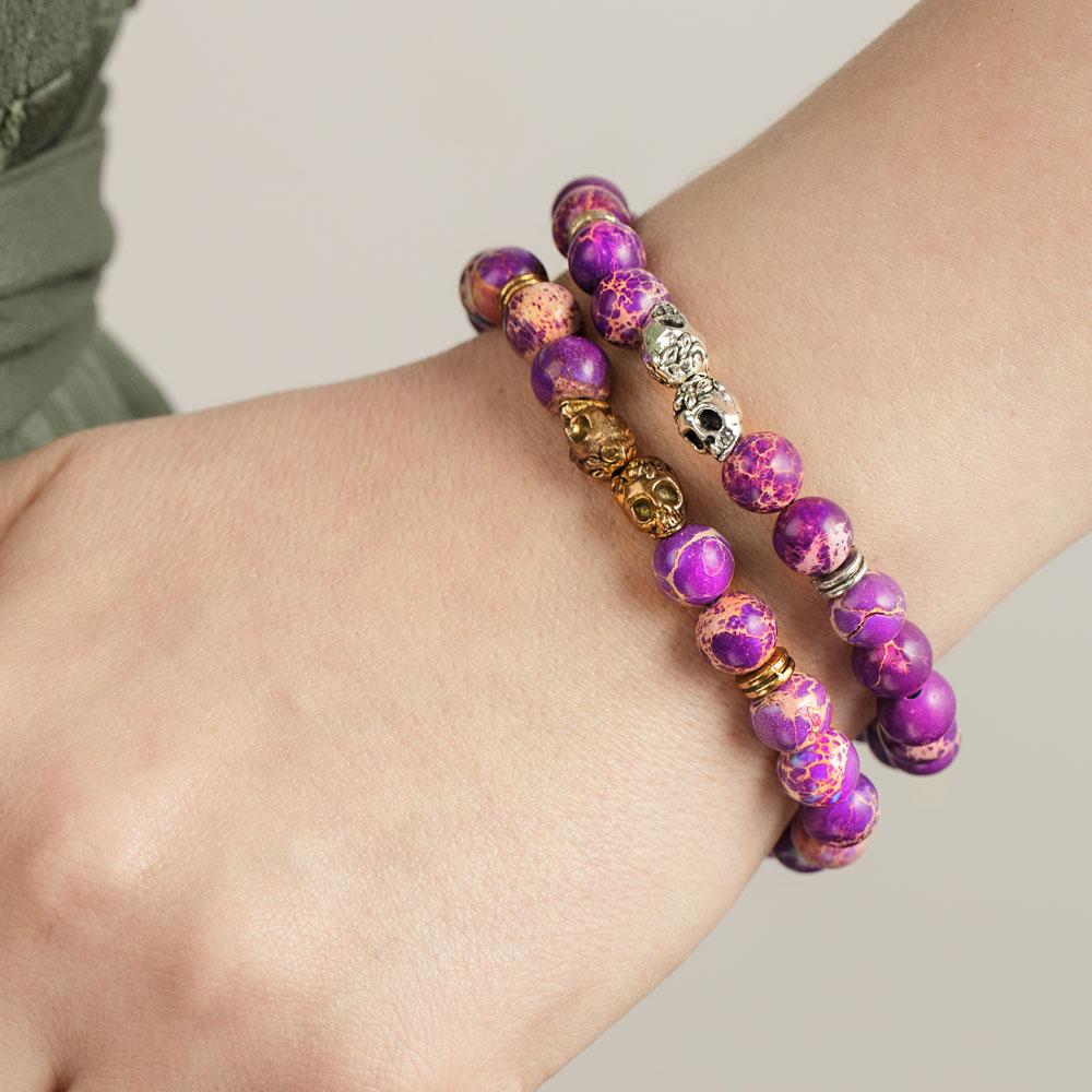 Ocean Jasper Skull Bracelets - Image 4
