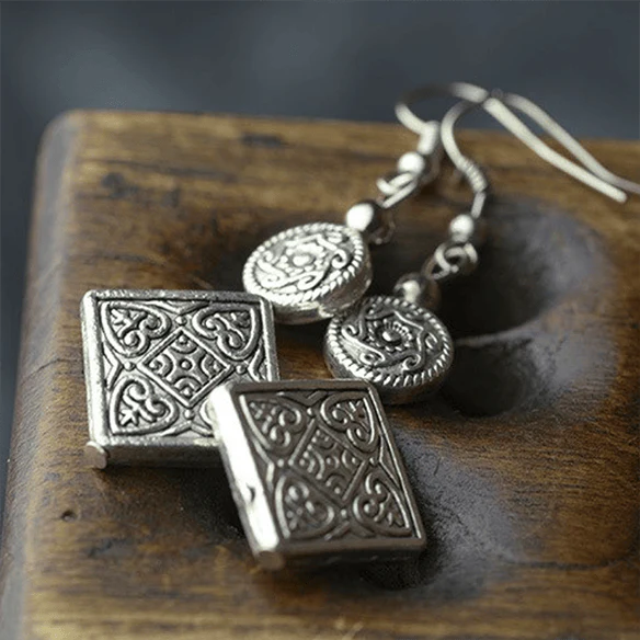 Oriental Dangle Earrings - Image 5