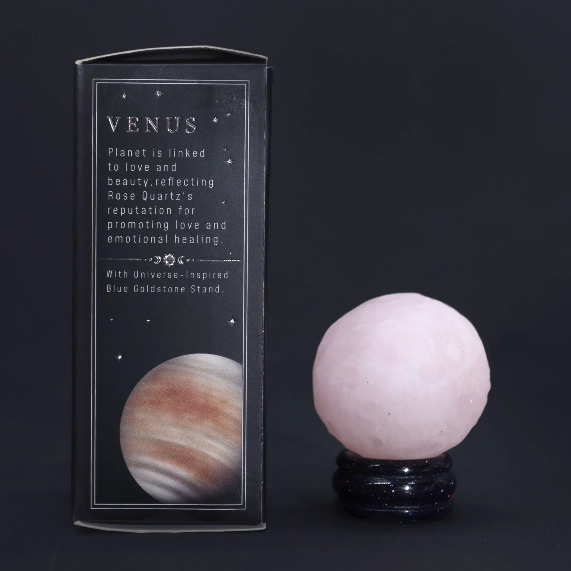 Planet Gemstones on Sola Goldstone Stand β Celestial Energy