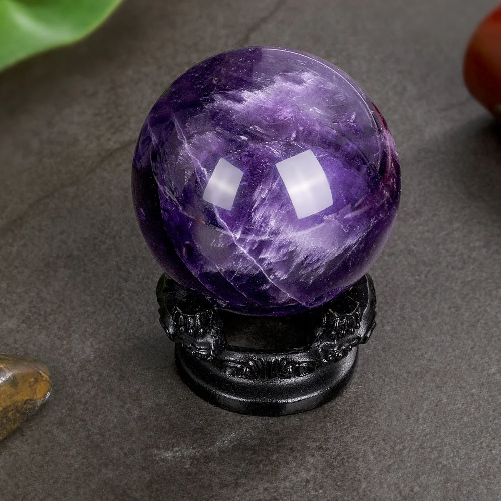 Polished Amethyst Crystal Ball - Image 3