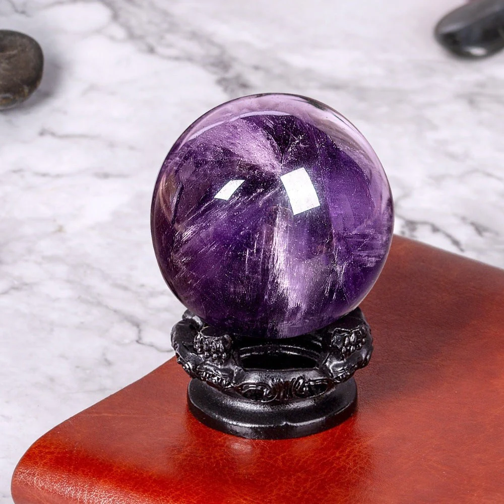 Polished Amethyst Crystal Ball - Image 4