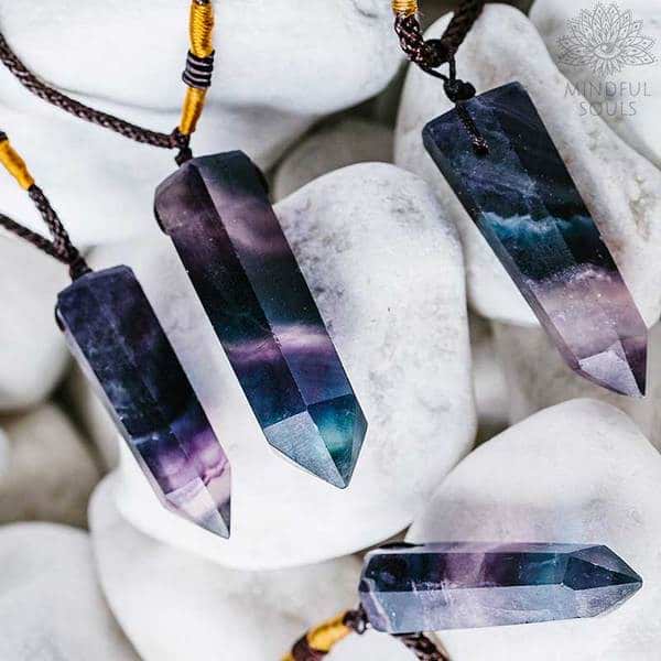 Pure Crystal Fluorite Wand Necklace - Image 5