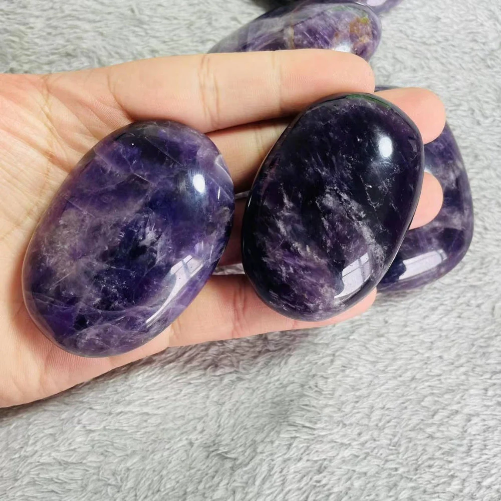 Purple Amethyst Palm Stone - Image 2