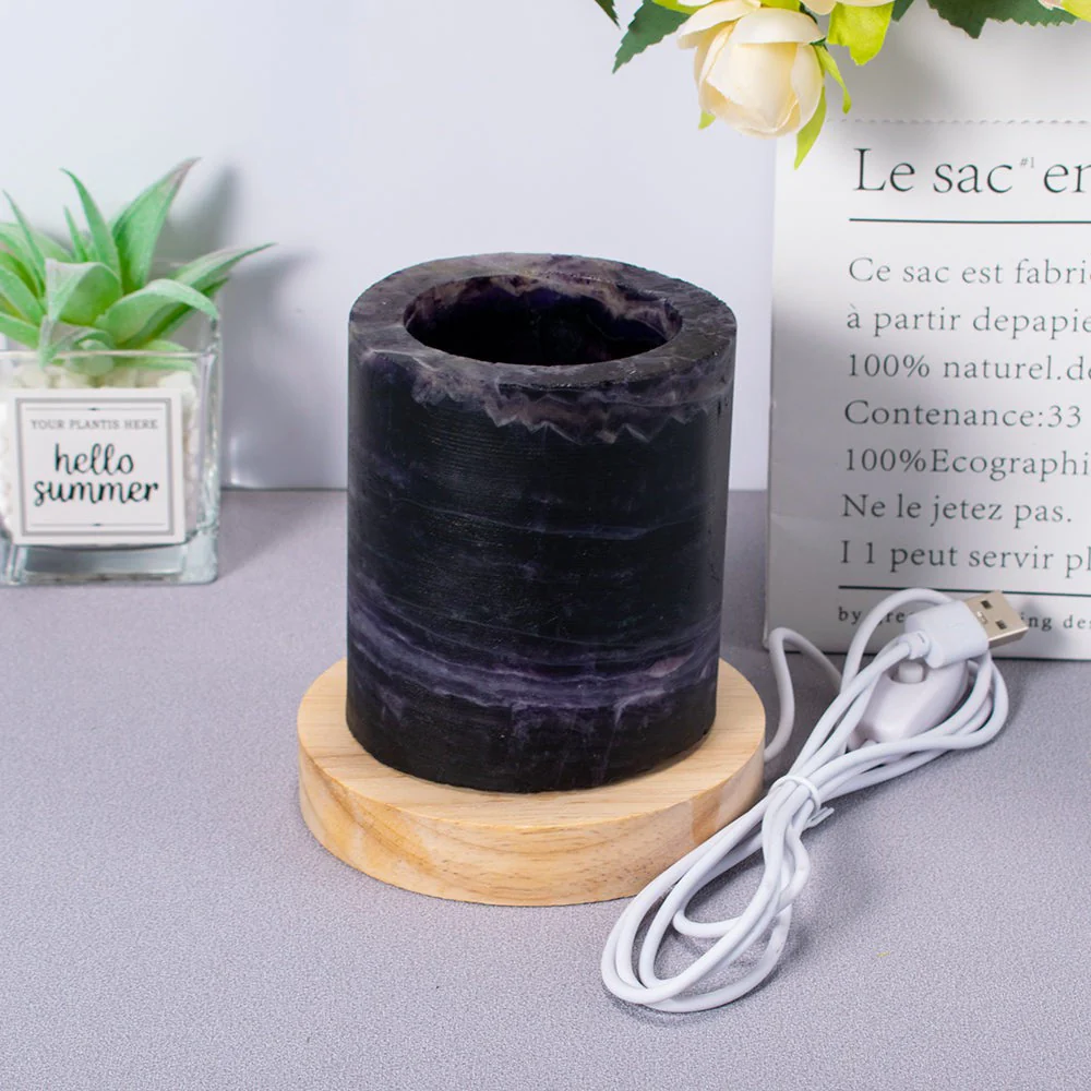 Rainbow Fluorite Crystal Light Lamp - Image 6