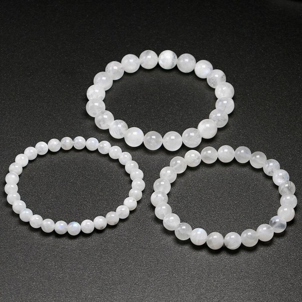 Rainbow Moonstone Bead Bracelet - Image 2