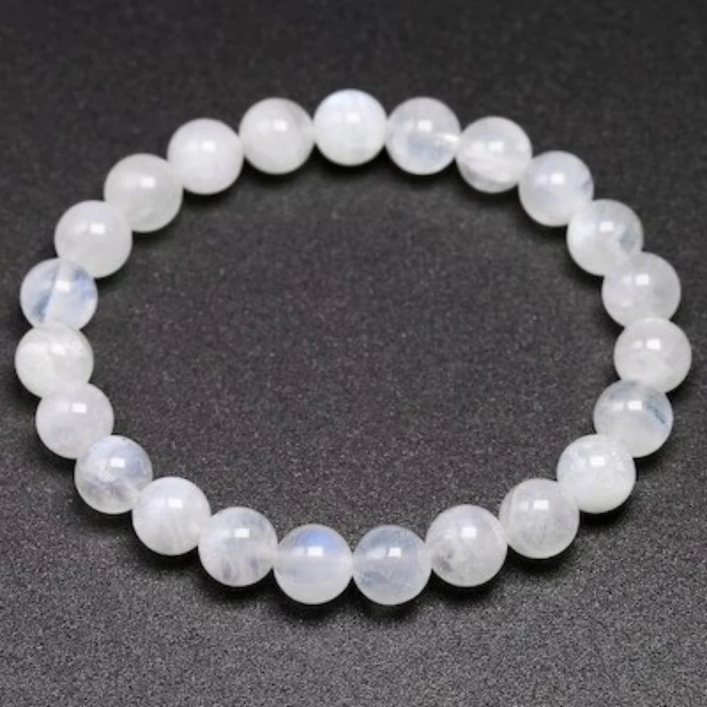 Rainbow Moonstone Bead Bracelet - Image 4