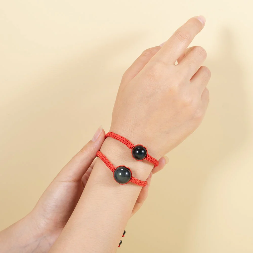Rainbow Obsidian Lucky Bracelet - Image 12