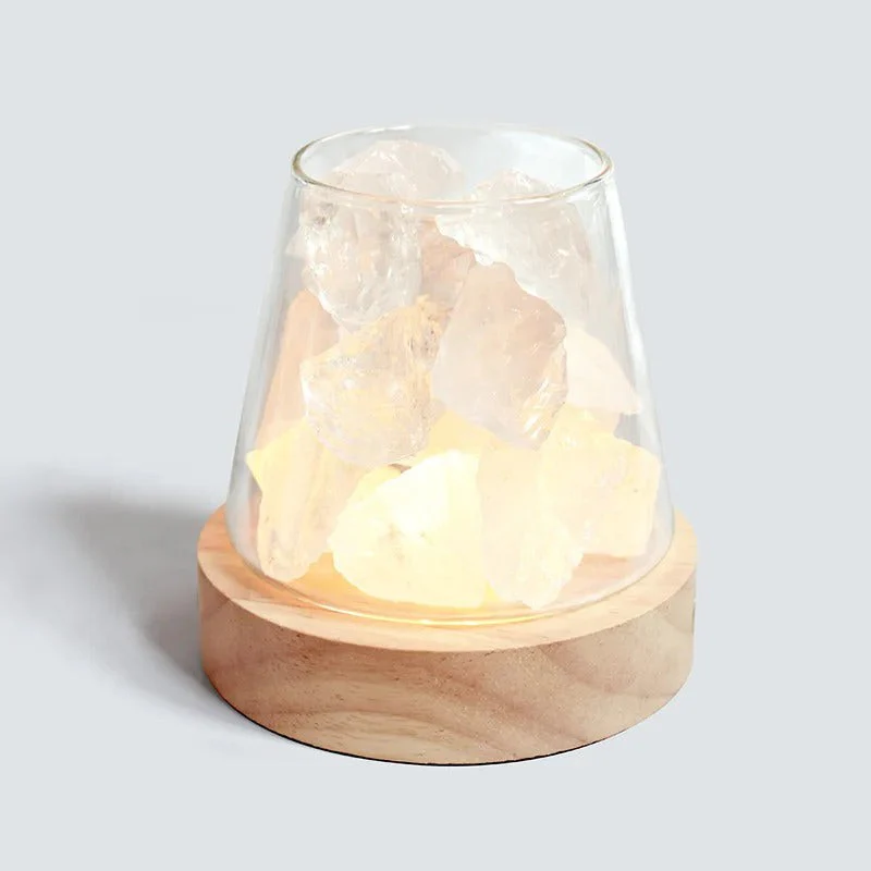 Raw Gemstone Essential Oil Diffuser With Light - Image 11