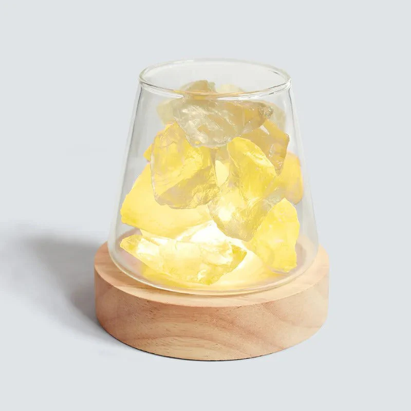 Raw Gemstone Essential Oil Diffuser With Light - Image 12