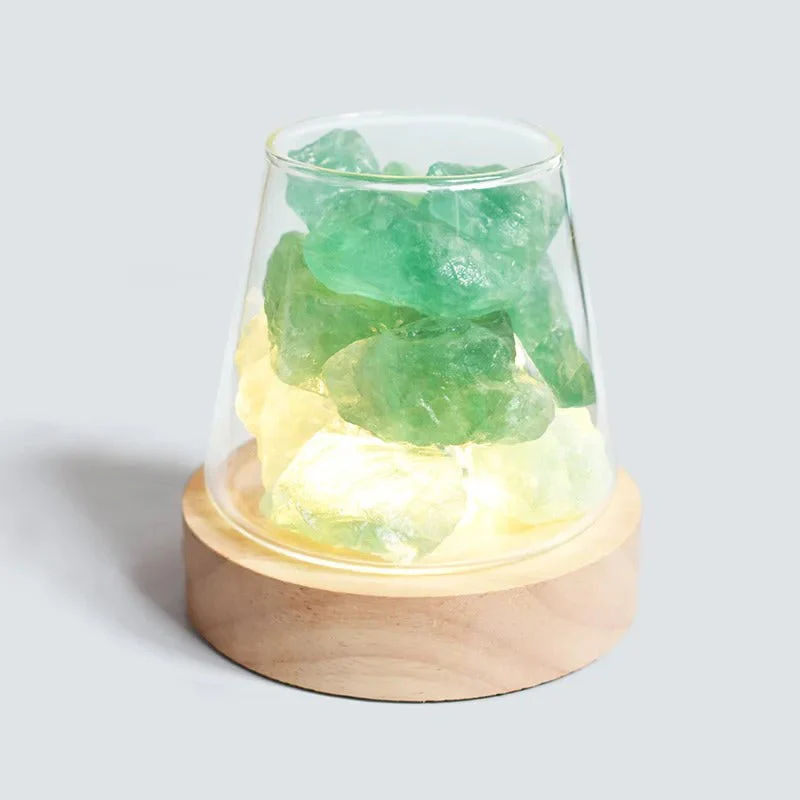 Raw Gemstone Essential Oil Diffuser With Light - Image 13