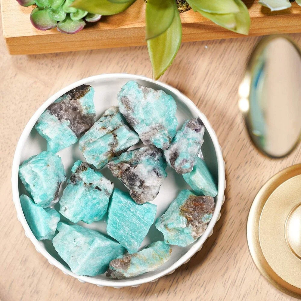 Raw Natural Amazonite Stones - Image 2
