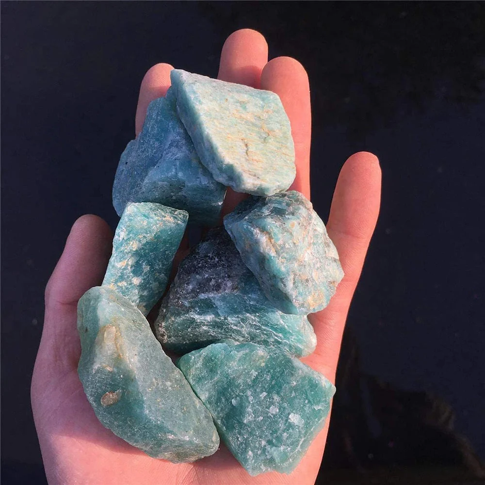 Raw Natural Amazonite Stones - Image 5