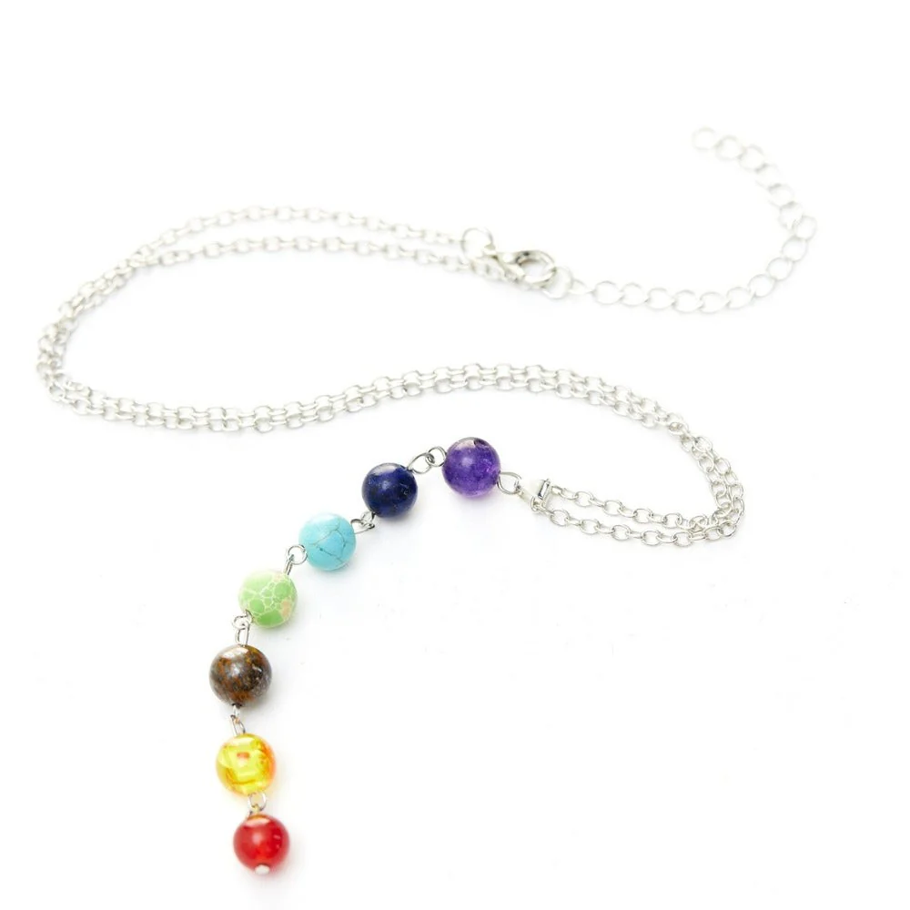 Reiki 7 Chakra Beaded Necklace - Image 3