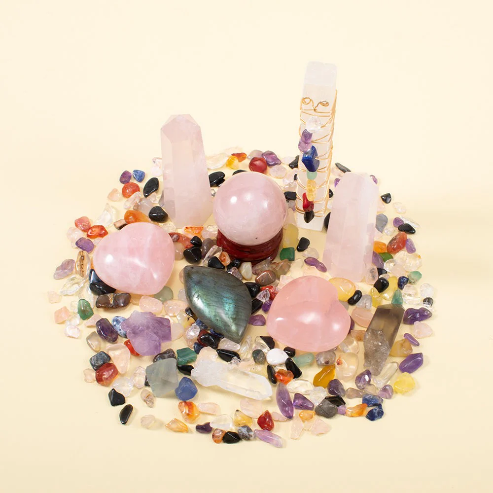 Rose Quartz Love Energy Crystal Set - Image 9